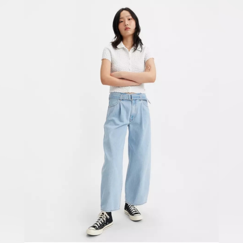 NWT Levi's Belted Baggy Jeans 29 X 26